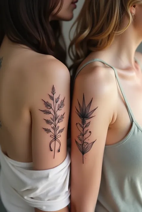 Tattoos for couples that are not the same, beautiful and unique, small