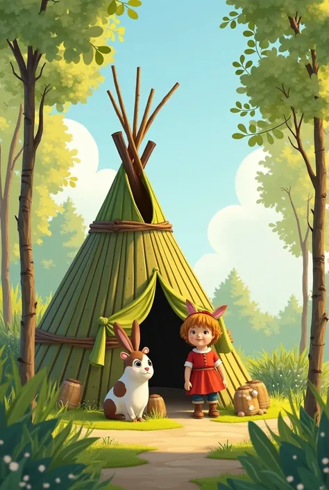 ** Fritzi and the Weitzi Tipi adventure in adventure country **

An einem warmen Frühlingstag hatten Fritzi und tim eine fantastische Idee:  They wanted to build a teepee from the flexible branches of willows in the adventurous land . ”

“And what , tim! O...