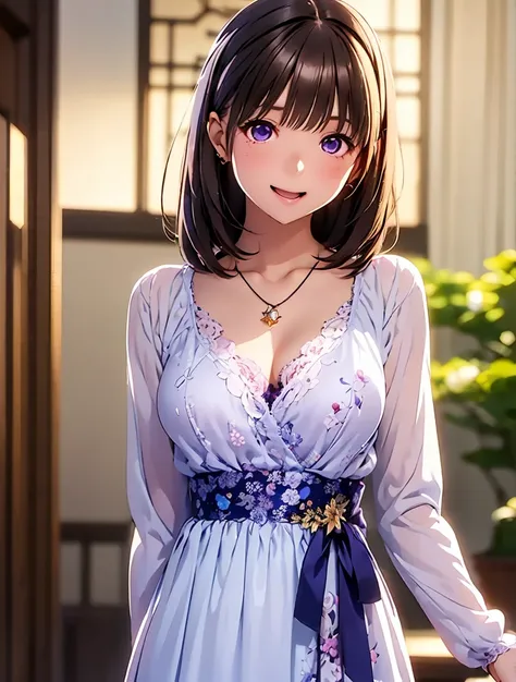  high definition  ,In 8K, best quality , Details, semi-realistic anime , D Anime Style , Smooth Anime CG , one girl, 19-year-old Japanese woman, slim,modeling,(( smaller breasts)),((Twirled Eyes)), pink lips, Shiny brown hair, Detailsな顔,Beautiful and  Deta...