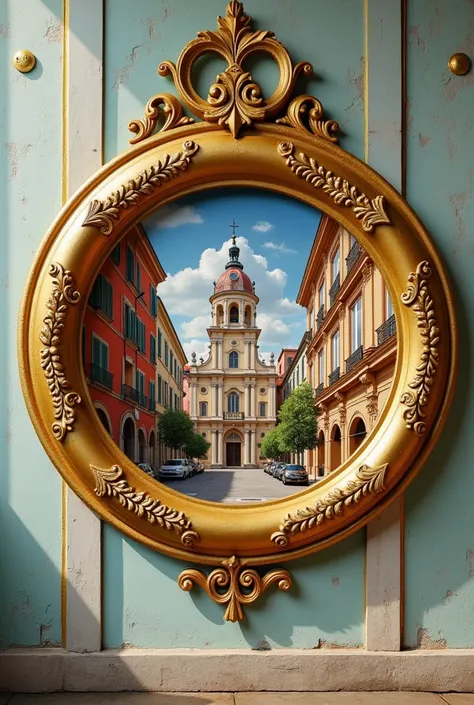 Creat a logo using colourful Italian elegance in churchs and their architects . Use name " Milano Wall Arts " . Use some goldish colours with eligant circle frame .  picture for background . But name should still visible cearly . Its nessecary to add the n...