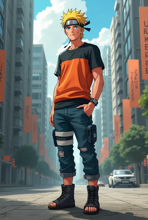 Naruto in real world outfits