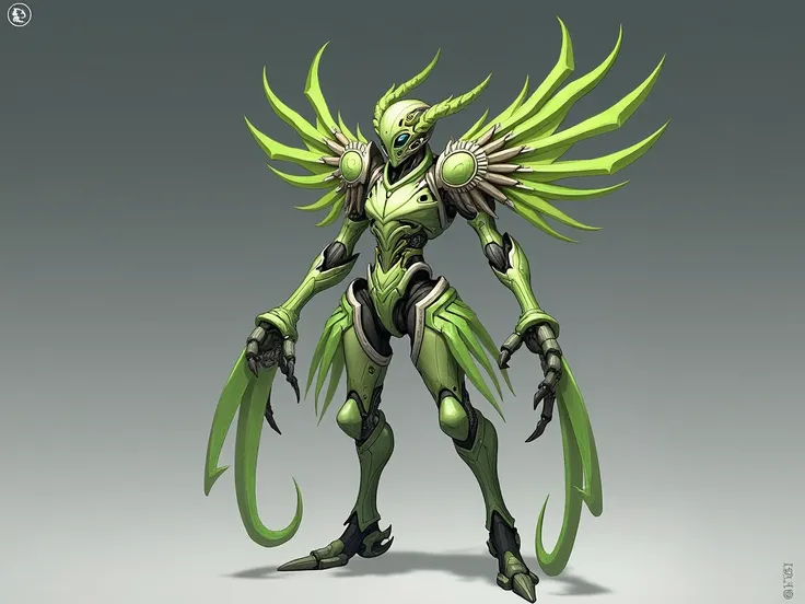 Image character design Mechanis Imperium Astraea (The Ambassador):
A hybrid of organic and robotic design, Astraea serves as a bridge between the Imperium and organic civilizations. Their design incorporates delicate, plant-like motifs, symbolizing growth ...