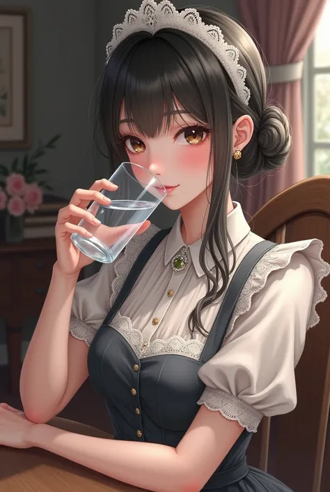 Girl in Maid Dress
And theyre drinking water.