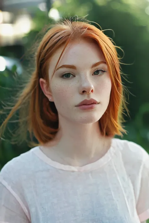 redhead girl with shaved temples