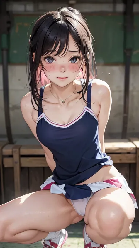 nsfw:1.2,masterpiece, best quality, extremely detailed CG unity 32k quality, (a beautiful girl),((oily clear white skin)),intricate detail realism hdr,Photorealism, Hyperrealism, ultra realistic, dramatic light, intense shadows, gorgeous view, depth of fie...