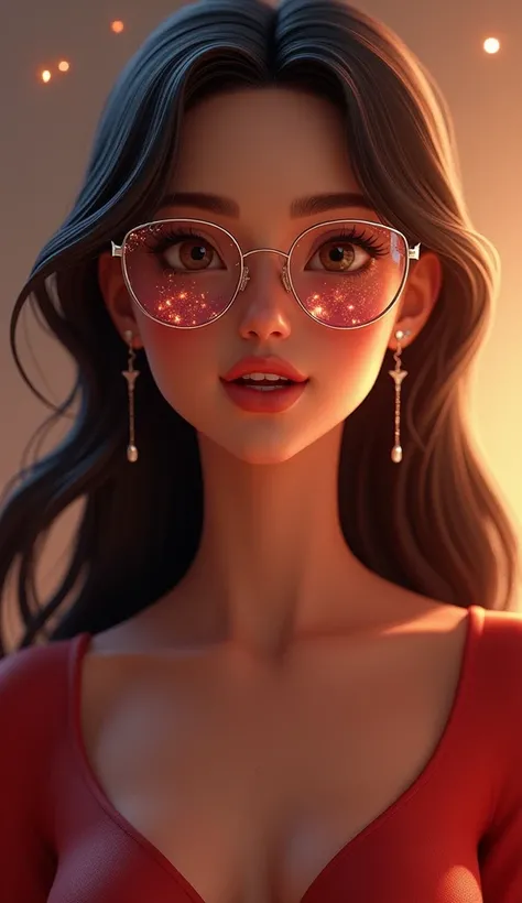 Base Model Description for Consistency
Bella’s look across all prompts will be derived from this foundational description:

Base Appearance:

Bella is a hyper-realistic 3D female avatar with captivating hazel eyes, high cheekbones, and full, soft lips. Her...