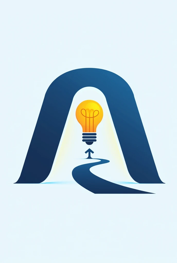 "Create a modern and professional logo for ABS Elections, a company involved in electronics, travel agency, and multiple businesses. The logo should feature an abstract A icon as the central element. Inside the A, there should be a prominent light bulb sym...