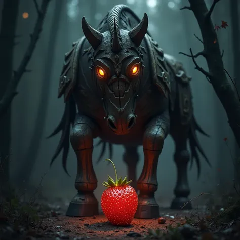 The dark Trojan horse that protects the curse strawberry is furious