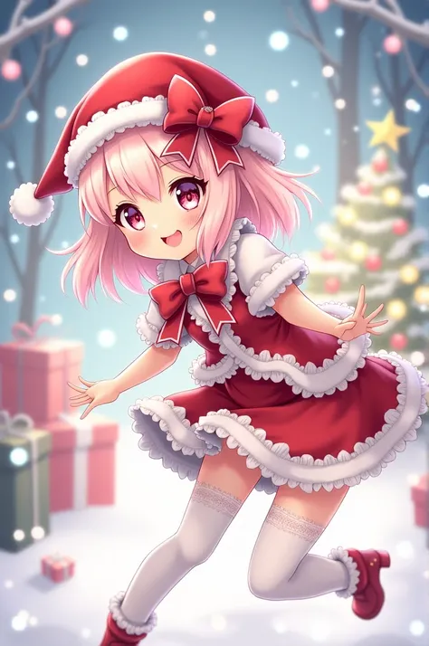 Little Christmas hentai girl