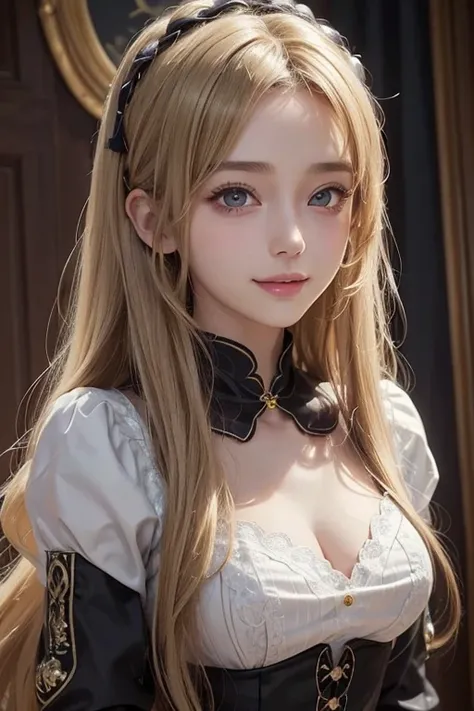 Beautiful 18 year old girl,  big eyes,  Big Breasts , Small and slim, 8k, top quality, ( very detailed head: 1.0), ( very detailed face : 1.0), ( very detailed hair : 1.0),   maid clothes, Highly detailed official artwork,   Anime Moe Art Style  ,  Detaile...