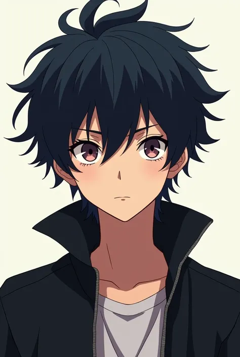 Boy hair black anime