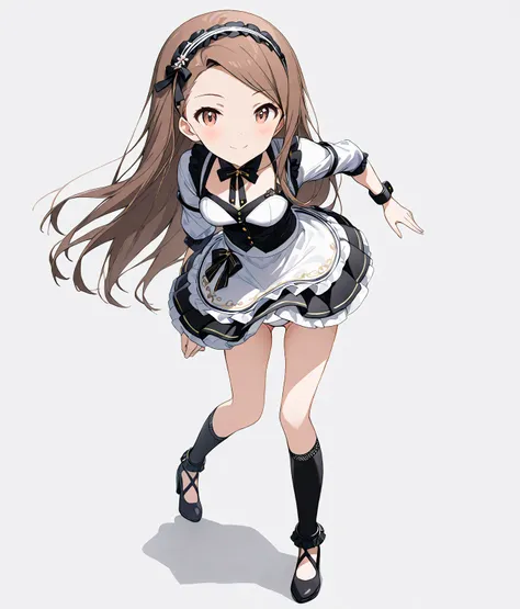 (1 girl),(Alone),

masterpiece、 top quality 、 High Definition 、8k、
(Light gray background)、White Room、
( Head to Toe :1.5、full body view:1.5)、At the center:1.2、

(Minase Iori)、
(round face)、(Brighten your face:0.7)、(Big pink eyes:1.0)、(非常に detailed face )、...