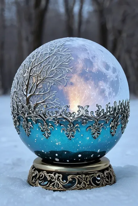 ✨✨✨
whimsical winter fantasy, magical iced shape of a disco bowl-shaped curved moon, emitting soft light, filigree
✨✨✨
whimsical winter fantasy, magical iced shape of a disco bowl-shaped curved moon, emitting soft light, filigree
новогодние серебряные коло...