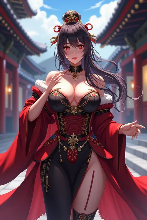 Shogun genshin impacto big boobs