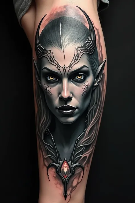 Dark Elf Tattoo