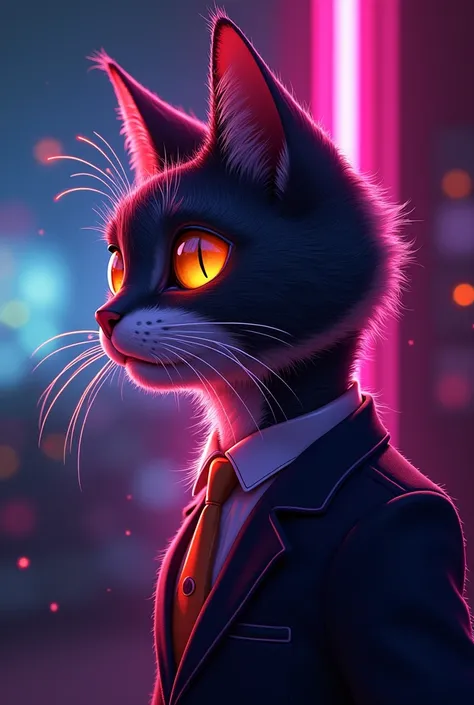 Im looking for a profile photo to use on youtube . the name of my channel is SERGEANT  .  with whiskers hanging down and having a nervous structure.  with the letter S visible in the photo  , I want you to create a profile picture with neon lights . 