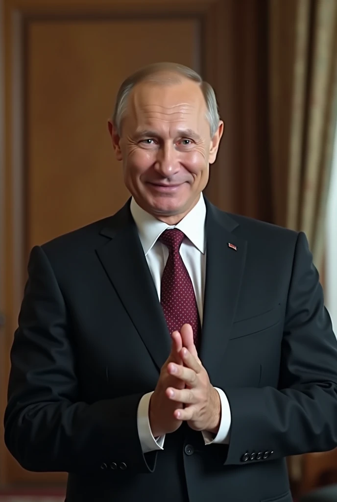 video of Putin saying hi