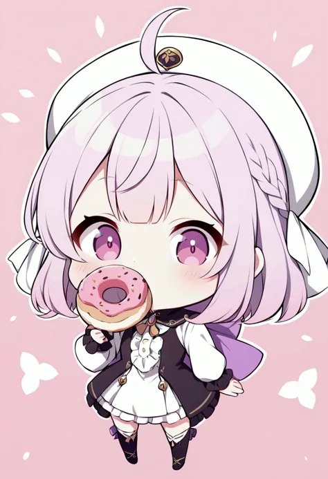 Lulu, A Chibi girl eating a donut.