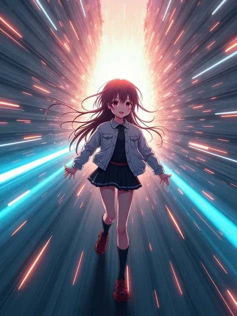 Lens Flare, Speed Lines, Drop Shadow, Glowing Light, Anime Style, 