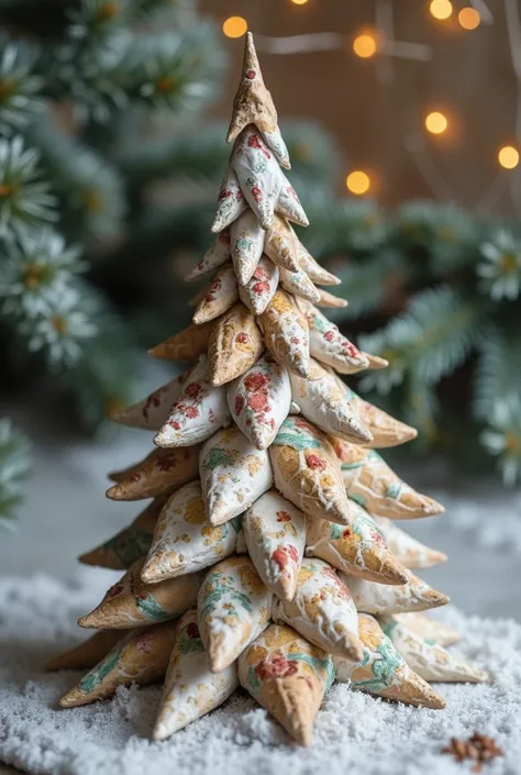 Origami Christmas pine