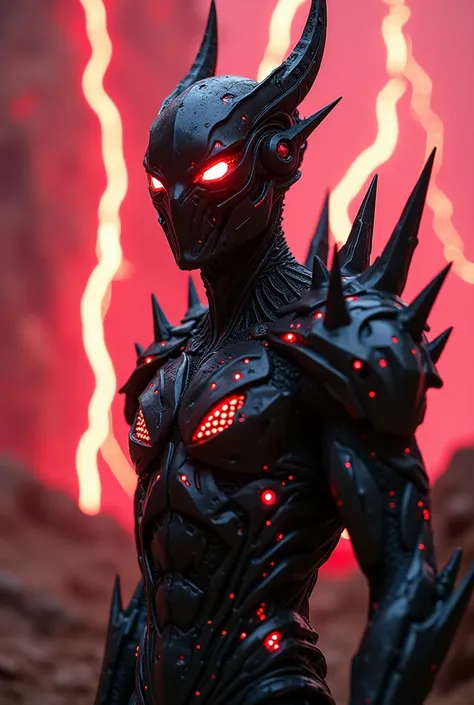 breathtaking cinematic science fiction photo of a portrait of a non human masked Grim dressed as a futuristic mythic beast dressed as The futuristic mythic beast completely masked with no humanlike face features Futuristic Mythic beast with a male body wit...