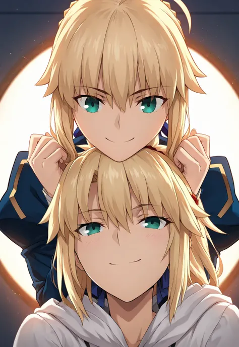 high resolution, masterpiece, necessary, detail, best quality, quality, necessary, tall details, High details, precise,
 
2girls, Agirl_and_Bgirl, ufotable style, ufotable anime, smile

Agirl, artoria pendragon, fate Grand Order, fate,  Fate Grand Order, 
...