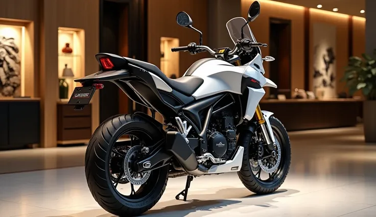 2025 CFMOTO 800MTX back Left side on China luxury showroom