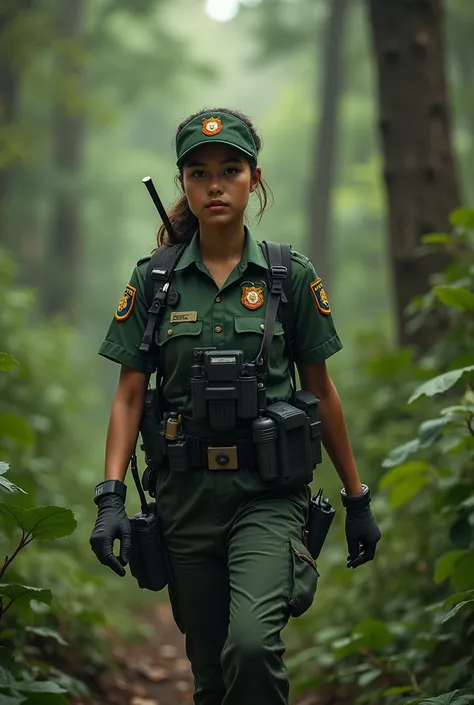 Forest Officer/Animal Rescuer (if mentioned):

Wearing a forest department uniform.

Equipped with tools or weapons.