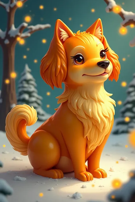 If christmas was a butter flan dog with the power to create hot cats