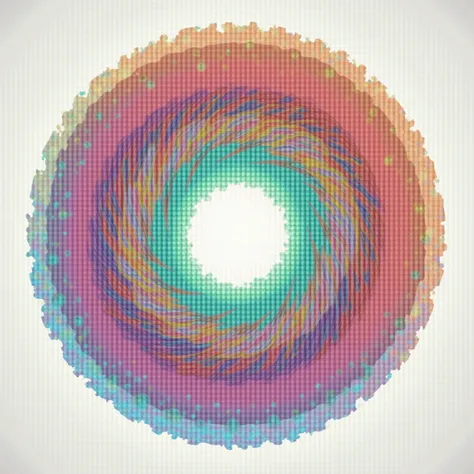 
a circle with an empty middle and color transitions