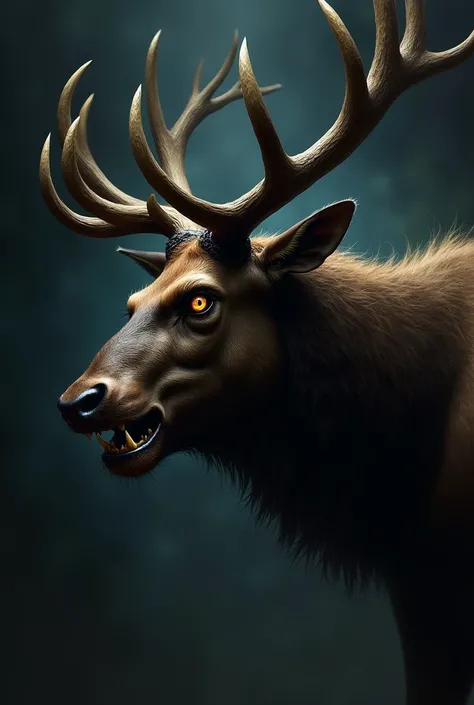 Evil Elk Side Face