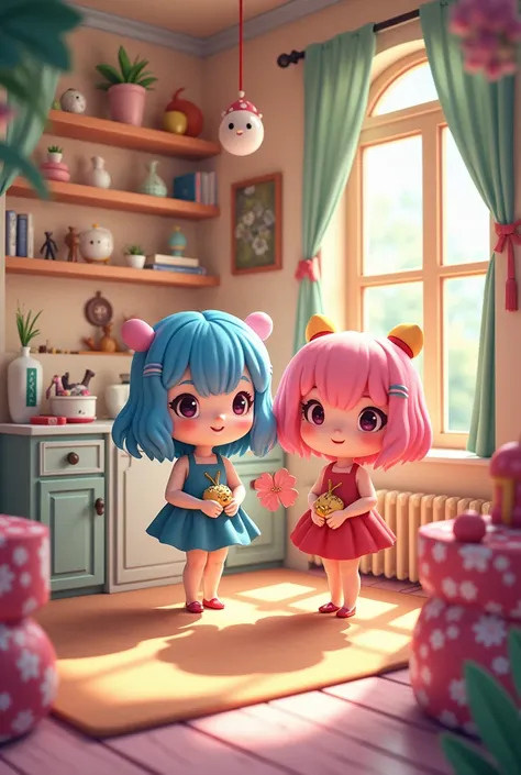 Chibi girls and thier home 