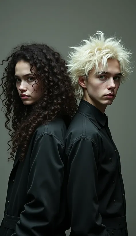  Make her hair a little curlier , darker ,  Dracos hair like that of a prisoner of Azkaban and both on his back