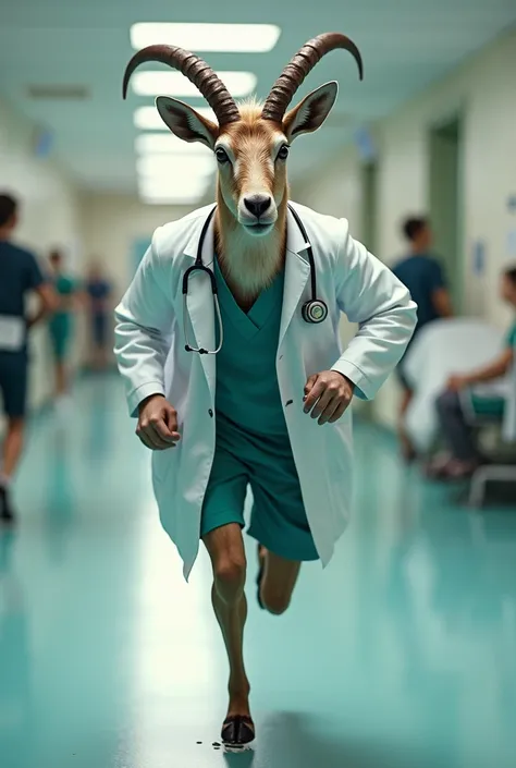 Ibex doctor marathon runner in hospital 