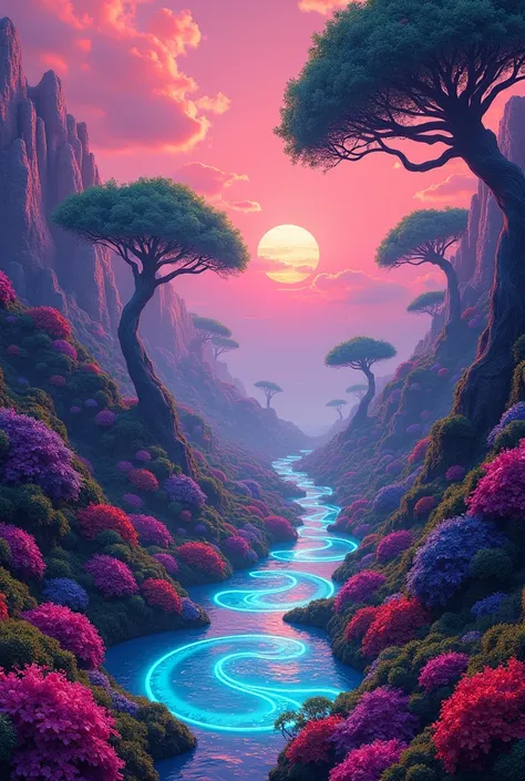 Psychedelic landscape