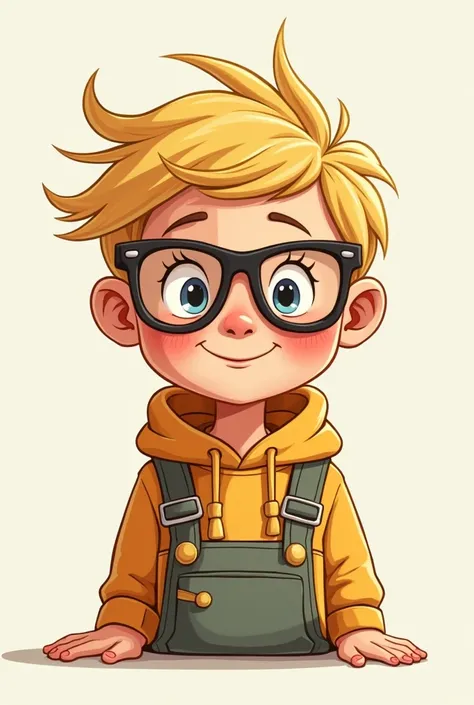 Un portrait jusquà la taille,dessin type cartoon ,un enfant blond avec des lunettes et une couronne simple en or sur la tête.il sourit et est recouvert de caca .au dessus lui est écrit en caca :Arthur caca