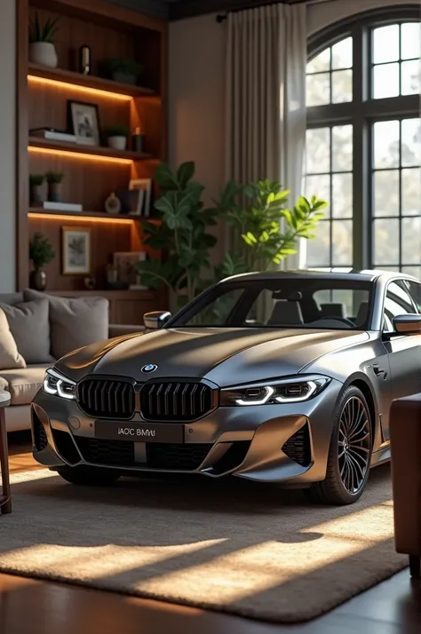 Generate a bmw in the room