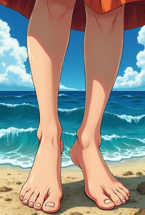 Nami of one piece feet 
