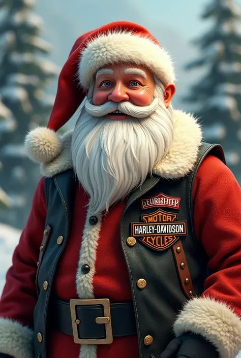 Santas vest should have a harley davidson knucklehead lettering