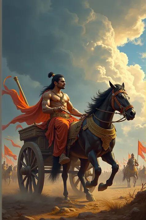 Mahabharat arjuna and lord krishna images 
