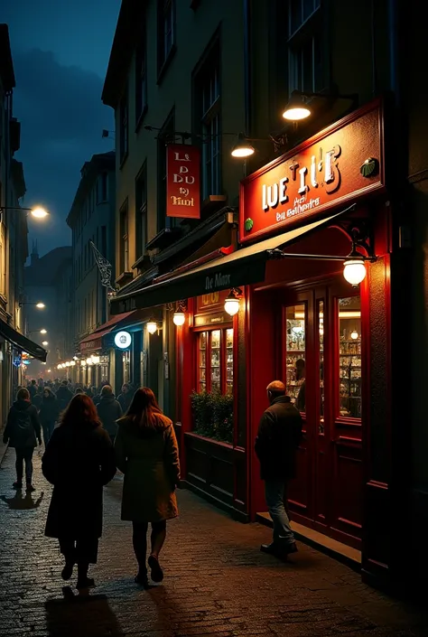 Photo of police/district of Liège: a really credible night version, Vennes district, in front of the bar Le Pub by Gigi.
