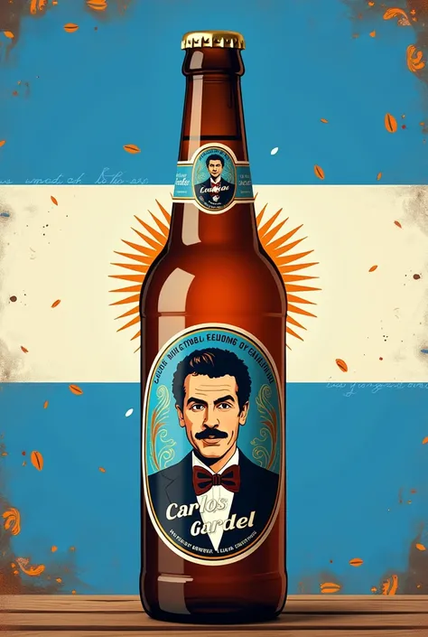 Carlos Gardel Argentinian flag craft beer 