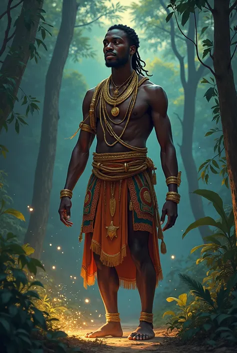 I want to generate all the images in the below complete story in " quotes.


"**Title: "Ayim and the Cosmic Guardian"**

**Story:**

**Chapter 1: The Lost Boy of Anansekrom**

In the verdant heart of Anansekrom, a small village nestled in the lush landscap...