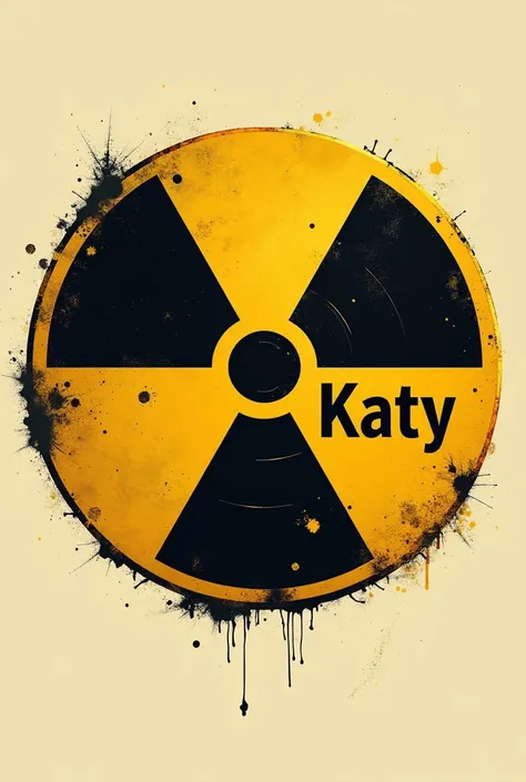 Radiation symbol with name "Katy"