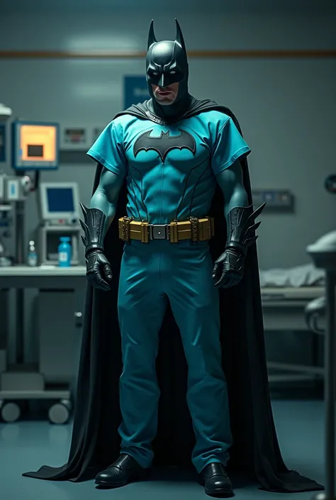 Batman wearing scrub