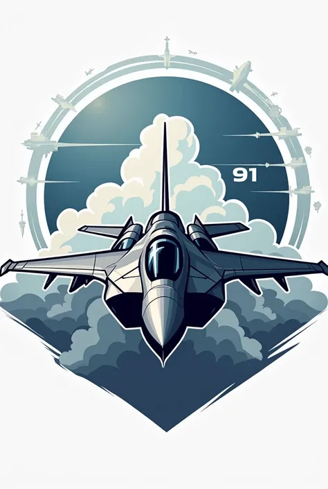 Military aviation logo course 91