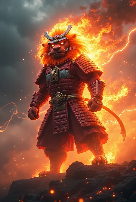 Flaming Lion Samurai