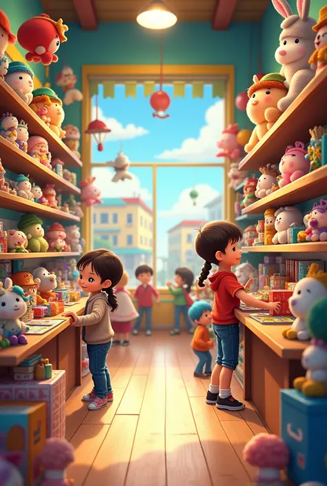 Horizontal image of a toy store 