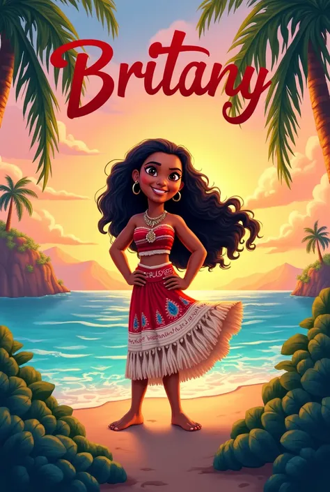 Wallpaper that is Moana and that says Britany 