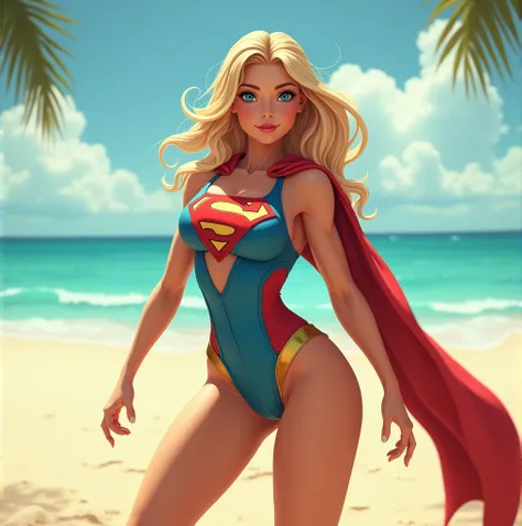 supergirl in swimsuit